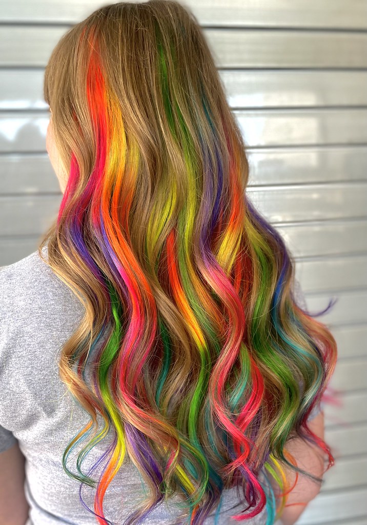 Rainbow Snow Cone Hair Extensions